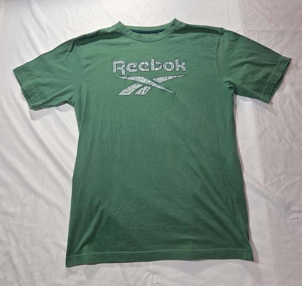 Reebok Identity Camo Short Sleeve Mens T-Shirt Size Small Army Green
